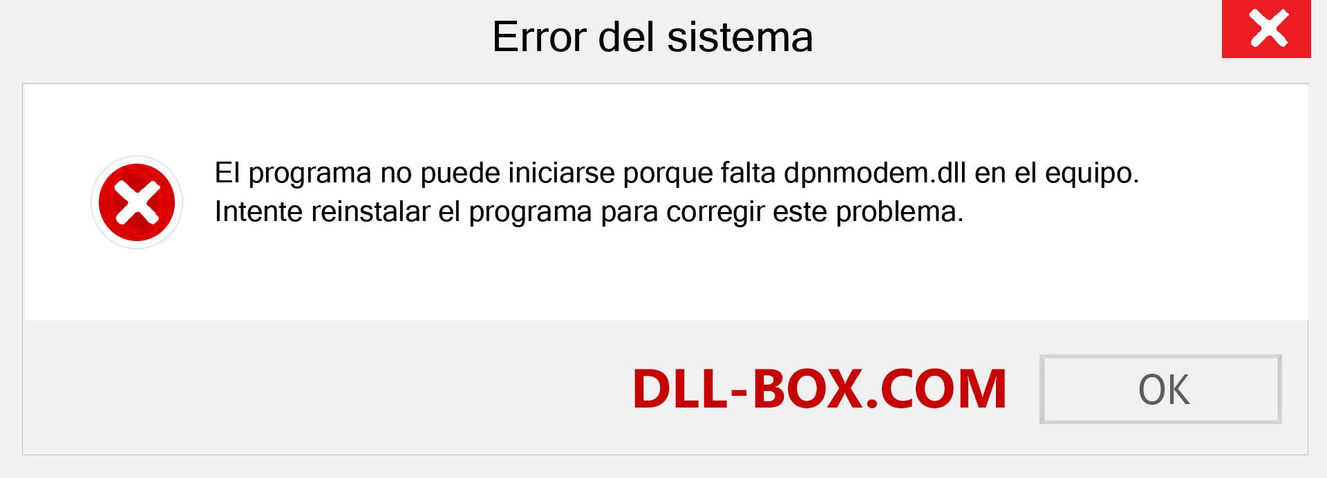 ¿Falta el archivo dpnmodem.dll ?. Descargar para Windows 7, 8, 10 - Corregir dpnmodem dll Missing Error en Windows, fotos, imágenes